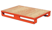 Pedane in metallo con piano in legno