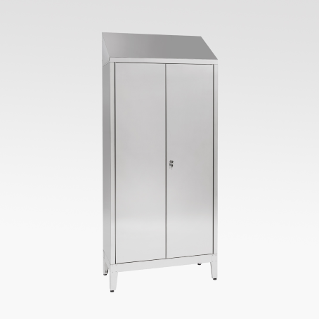 Armadio Inox Ante battenti AISI430 / cm.L.95xP.50xH.215