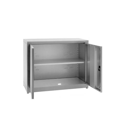 Armadio portaoggetti Zincoplastificato - 2 ante battenti - Dim. 100x50x80H cm.
