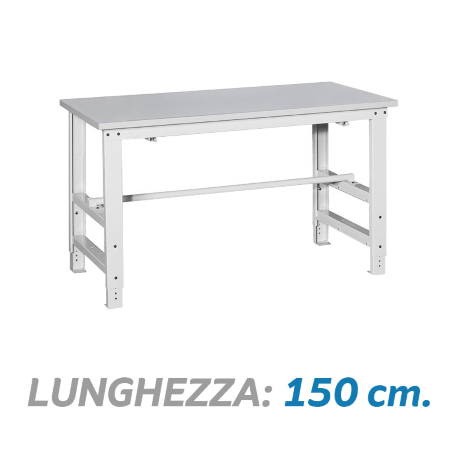 Tavolo da imballaggio Kit: parete portarotolo taglierina cm.L.150xP.80 G10