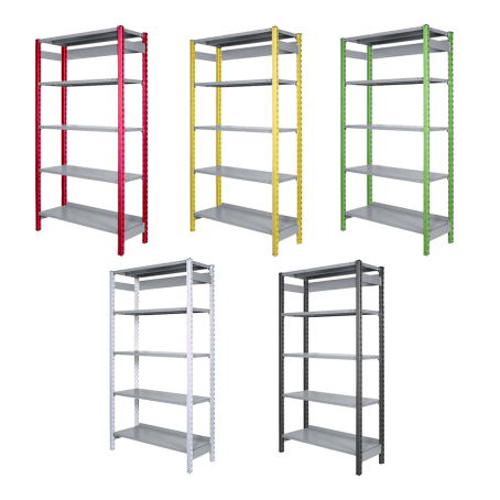 Scaffale ufficio 216 Faldoni - Shelf One - cm. L.300xP.40xH.200 (6 Ripiani)