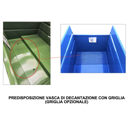 Benna ribaltabile inforcabile 490Lt. (1000Kg) Pronta Consegna 