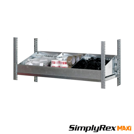 Divisorio a 3 scomparti per ripiani Simplyrex / cm. L.85xP.30