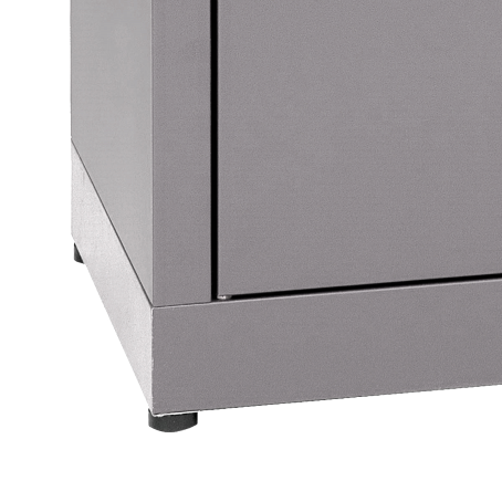 Armadio portaoggetti Zincoplastificato - 2 ante Noce - Dim. 80x40x180H cm.