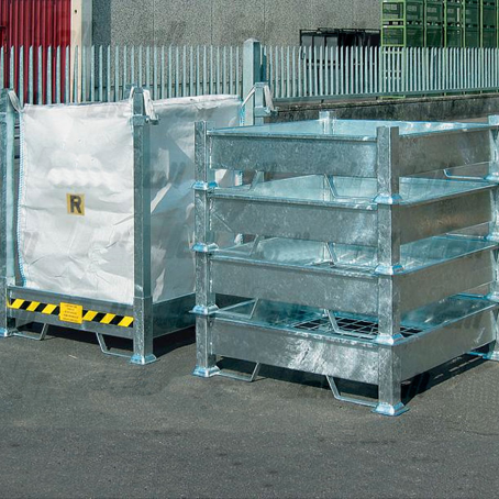 Porta Big Bag Zincato Smontabile H.135 cm - Pronta Consegna 