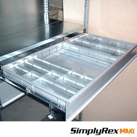Separatore trasversale per cassetti Simplyrex Maxi / cm. L.15,5xH.7,5