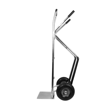 Carrello portacasse zincato per gradini ruote pneumatiche/ Portata 200 kg 