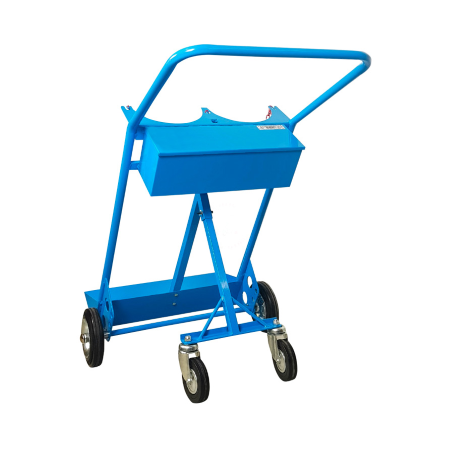 Carrello portabombole biposto lt.40/50 trasformabile con maniglione e cassetta