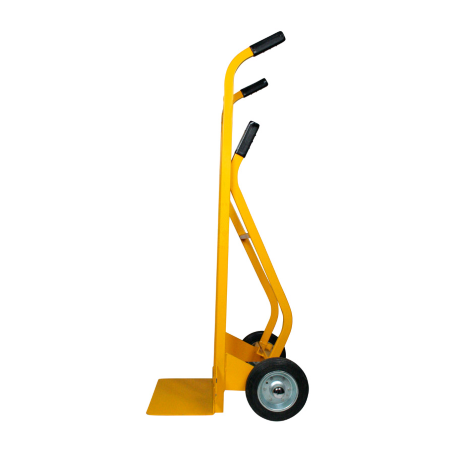 Carrello 2 ruote a doppia impugnatura ruote gomma piena/ Portata 250Kg