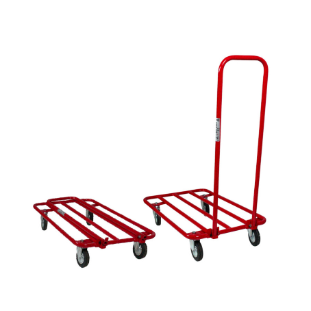 Carrello a pianale in tubolare 450x750 mm manico pieghevole