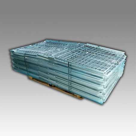 Paretale in filo di acciaio ripieghevole con porta (800 KG) / cm. L.120xP.80xH.85