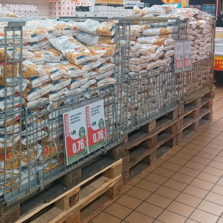 Paretale in filo di acciaio ripieghevole con porta (800 KG) / cm. L.120xP.80xH.85