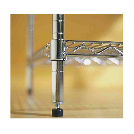 Scaffali acciaio cromato / Tubolare – Asta cromata  H.140 cm