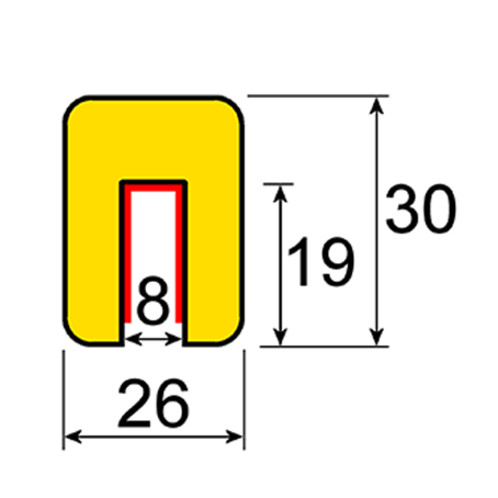 Paraspigoli tipo G mm 30x26 