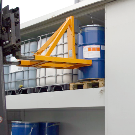 Pinza Muletto Universale per Fusti | 1000 kg | Metallo, Plastica e Cartone