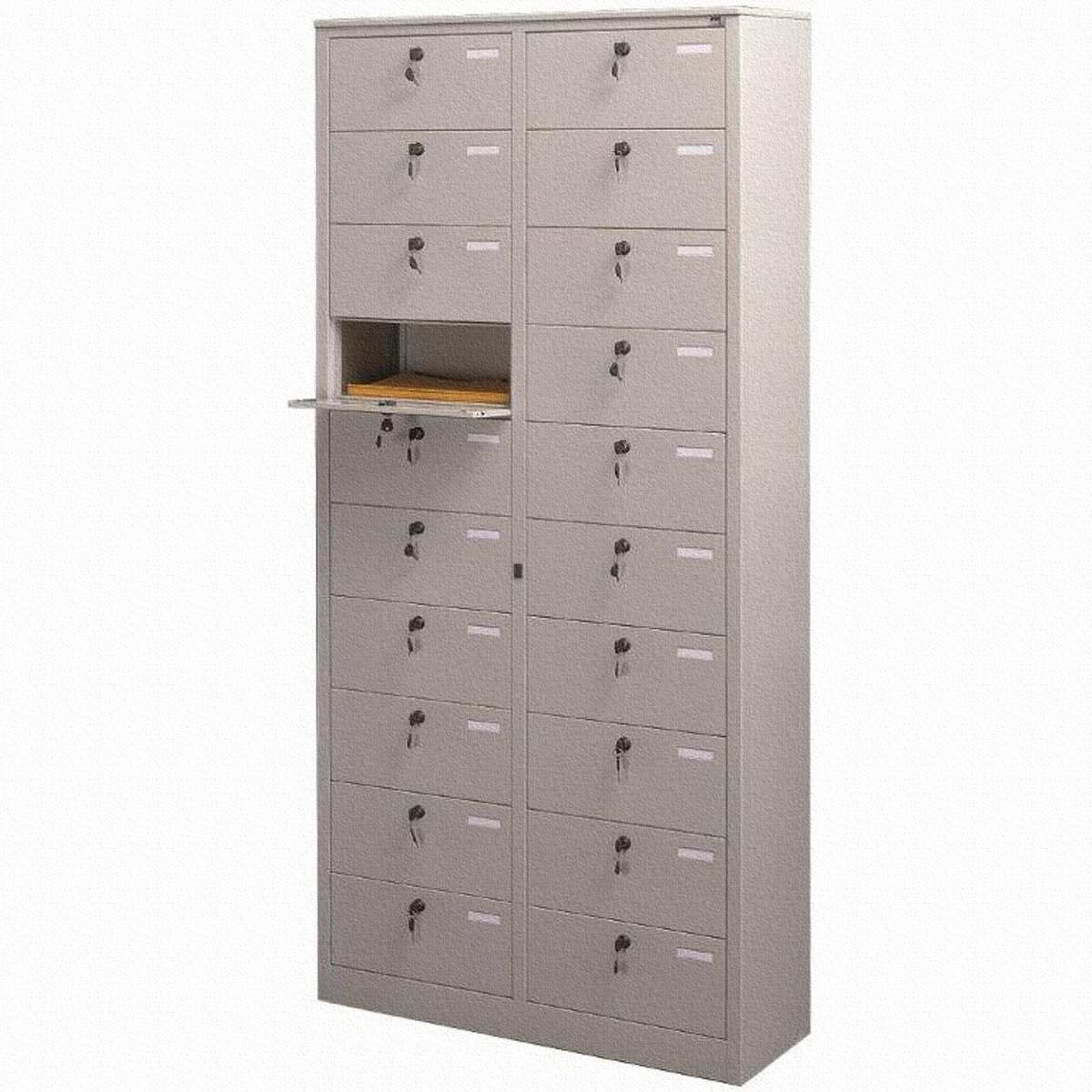 Cartelliera porta PC da 20 caselle - Dim. 90x36x200H cm.