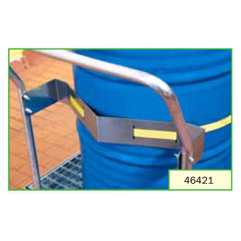 Vasca di raccolta zincata con ruote per 1 Fusto 200 Litri/ cm.L.86xP.86xH.117