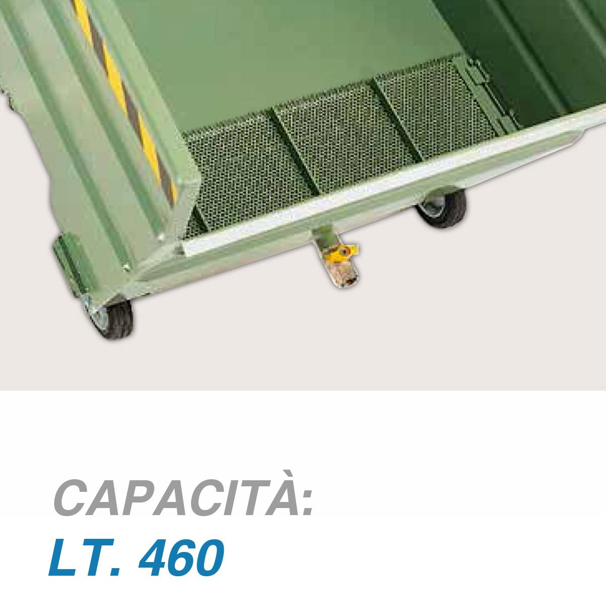 Vasca decantazione e rubinetto a sfera separazione liquidi/solidi Lt. 460