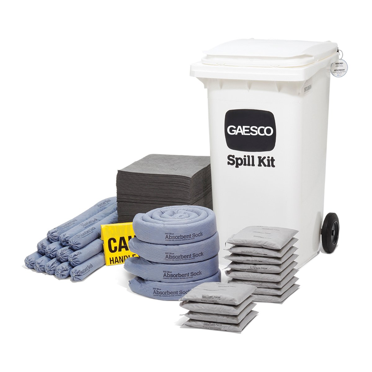 Kit contenitore medio per sversamenti Universale - Assorbenza totale: 183 LT.
