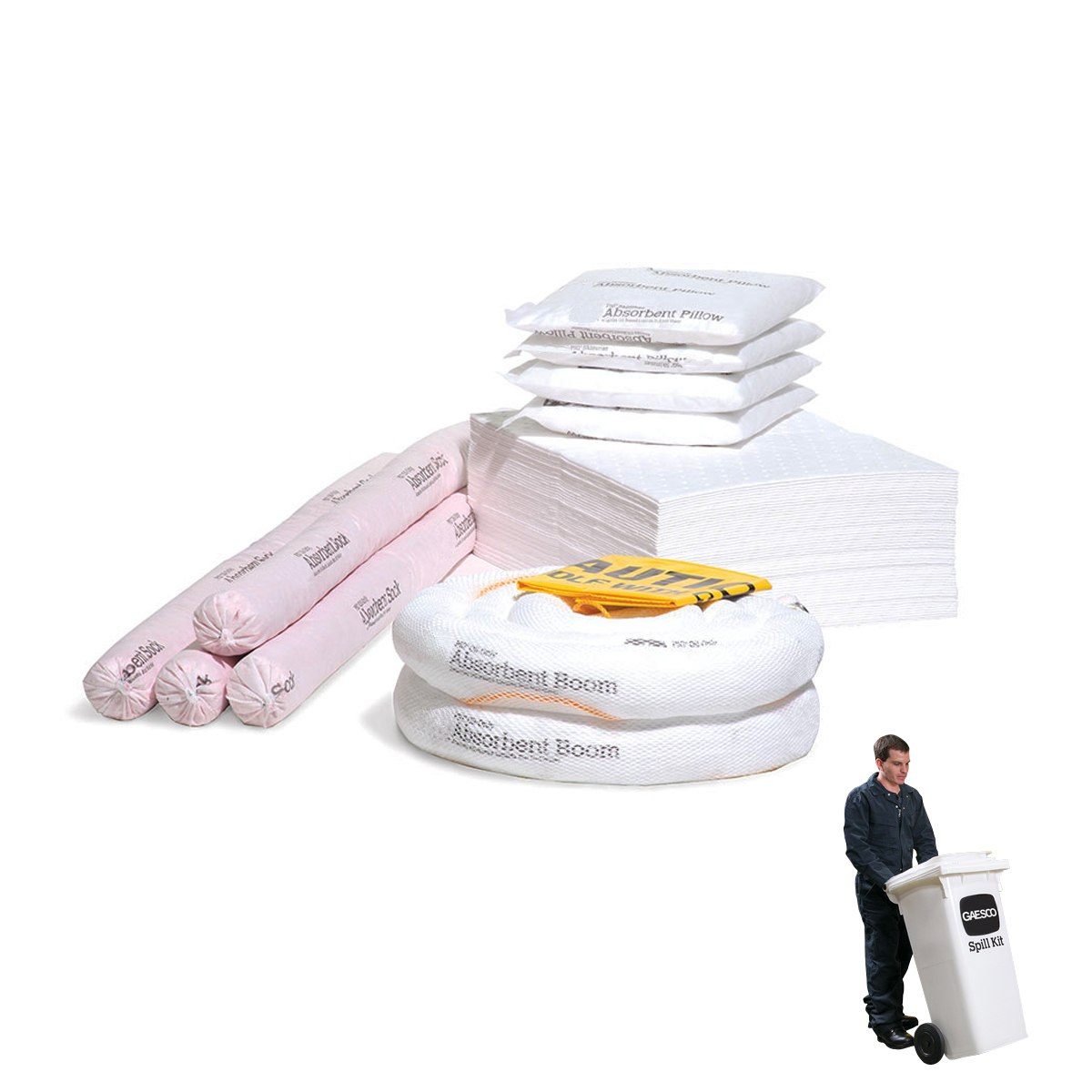 Ricarica per Kit contro lo sversamento di Oli - Assorbenza totale: 86 LT.