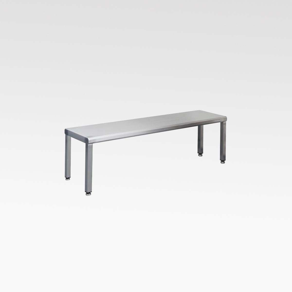 Panca Spogliatoio in Acciaio Inox - 3 posti - Dim.120x40x45H cm.