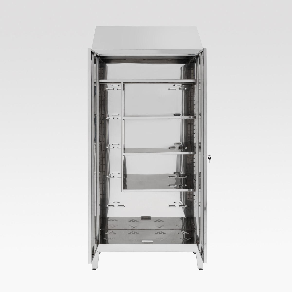 Armadio portascope-pulizie AISI430 / cm.L.95xP.50xH.215