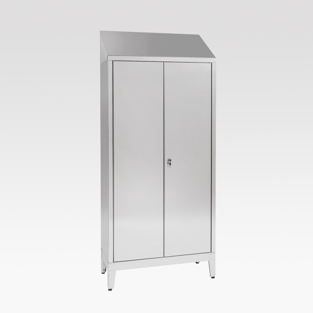 Armadio portascope-pulizie AISI304 / cm.L.95xP.50xH.215