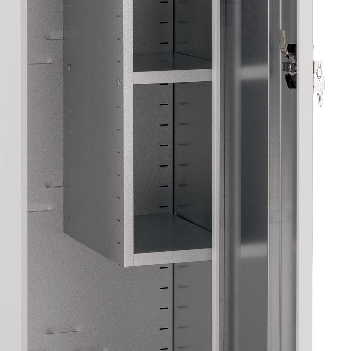 Armadio Portascope Zincoplastificato ad Ante Battenti - cm L.45xP.50xH.200 