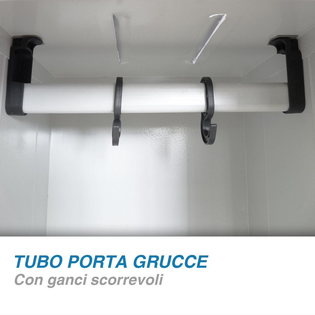 Armadietto Spogliatoio Salvaspazio su panca 4 Posti - cm.L.120xP.80xH.210