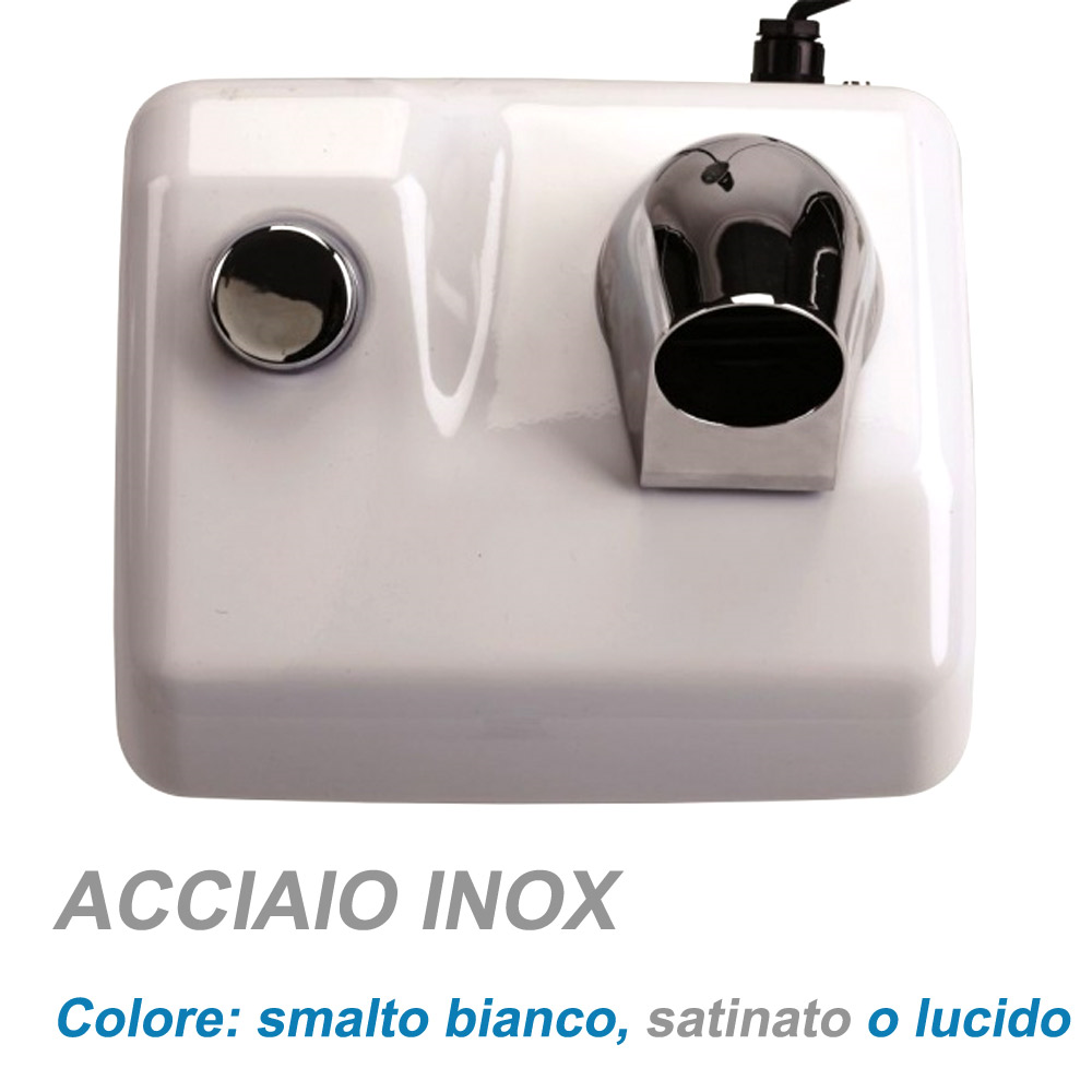 Asciugacapelli antivandalo in acciaio inox 2400W/1700W / SATINATO