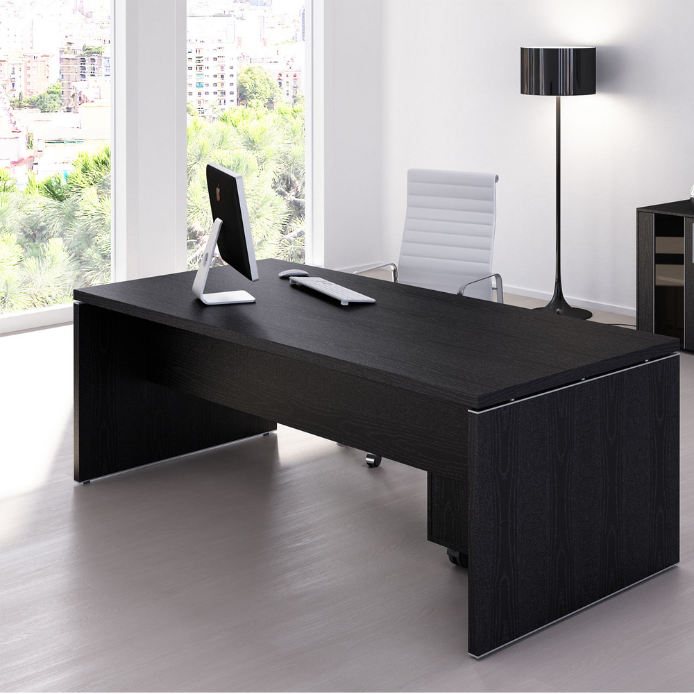 Scrivania da ufficio GRACE / cm. L.180xP.90xH.75 NERO