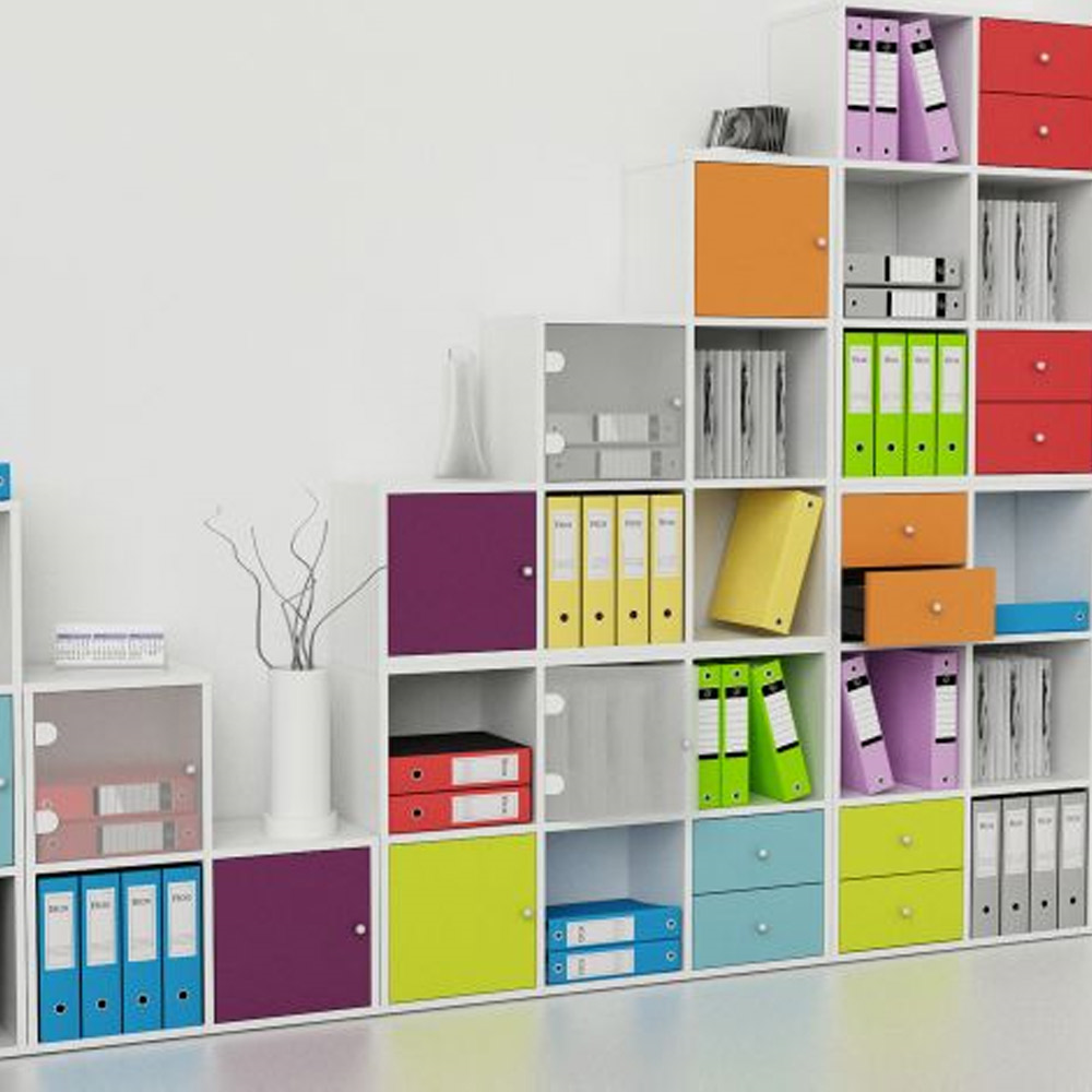 Cassetti per libreria Rainbow / cm. L.35xP.30xH.35 BIANCO