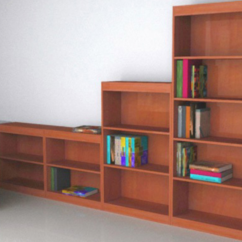 Libreria a giorno per ufficio SMART / cm. L.75xP.30xH.70 BIANCO