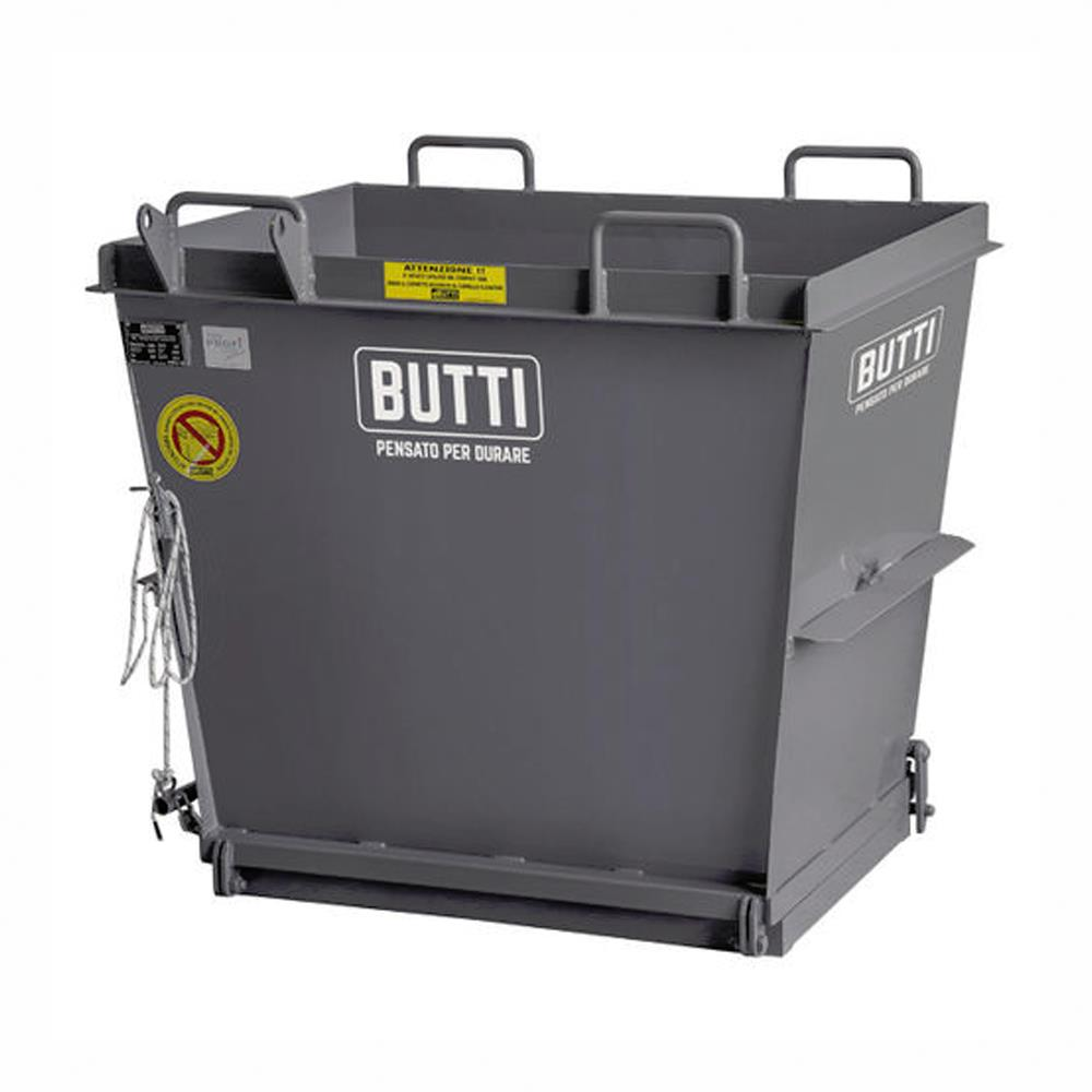 Contenitore metallico fondo apribile cm.133x103xH120,5 /1700Kg /1000Lt