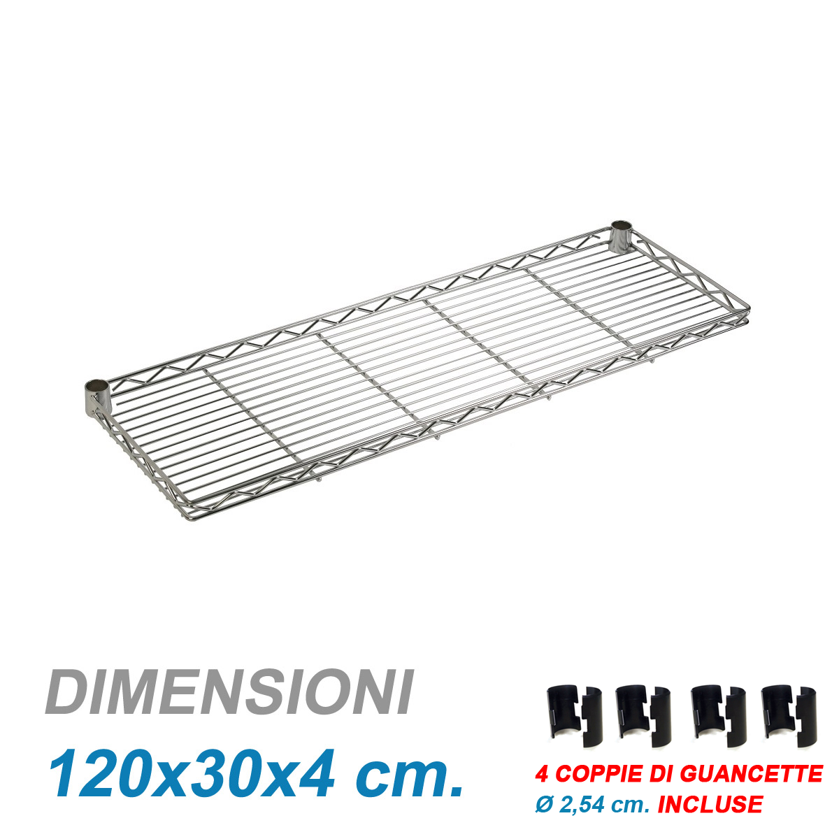 Ripiano aggettante / cm. L.120xP.30xH.4