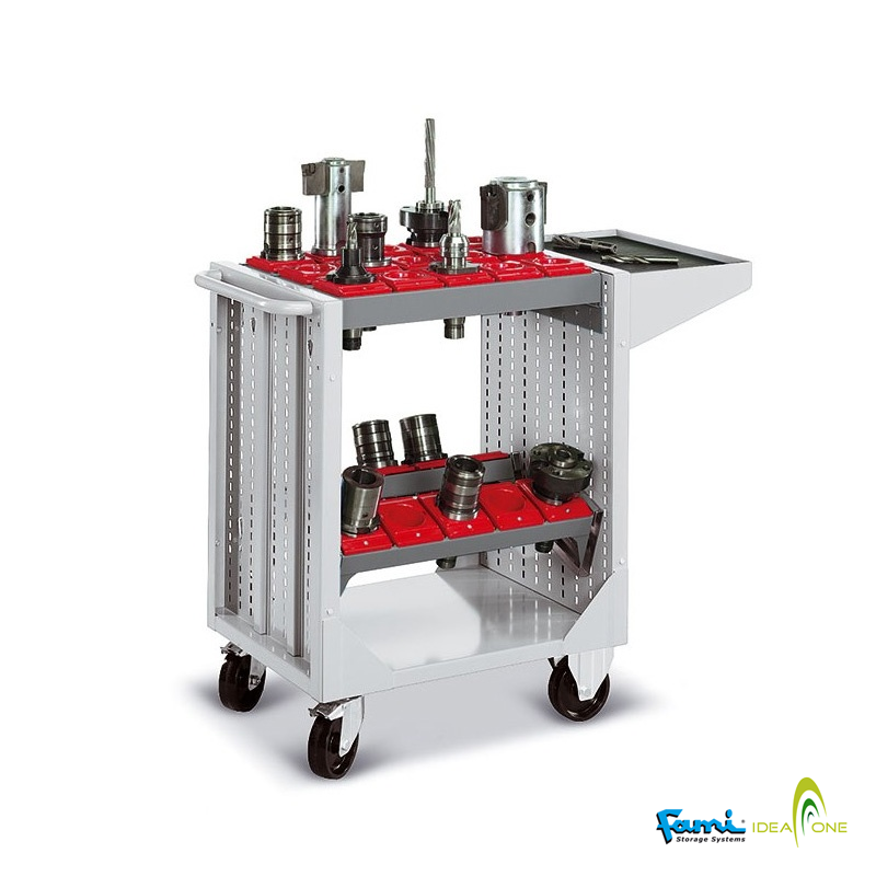 Carrello porta boccole cm. L.105xP.50xH.90/500Kg/ruote 125