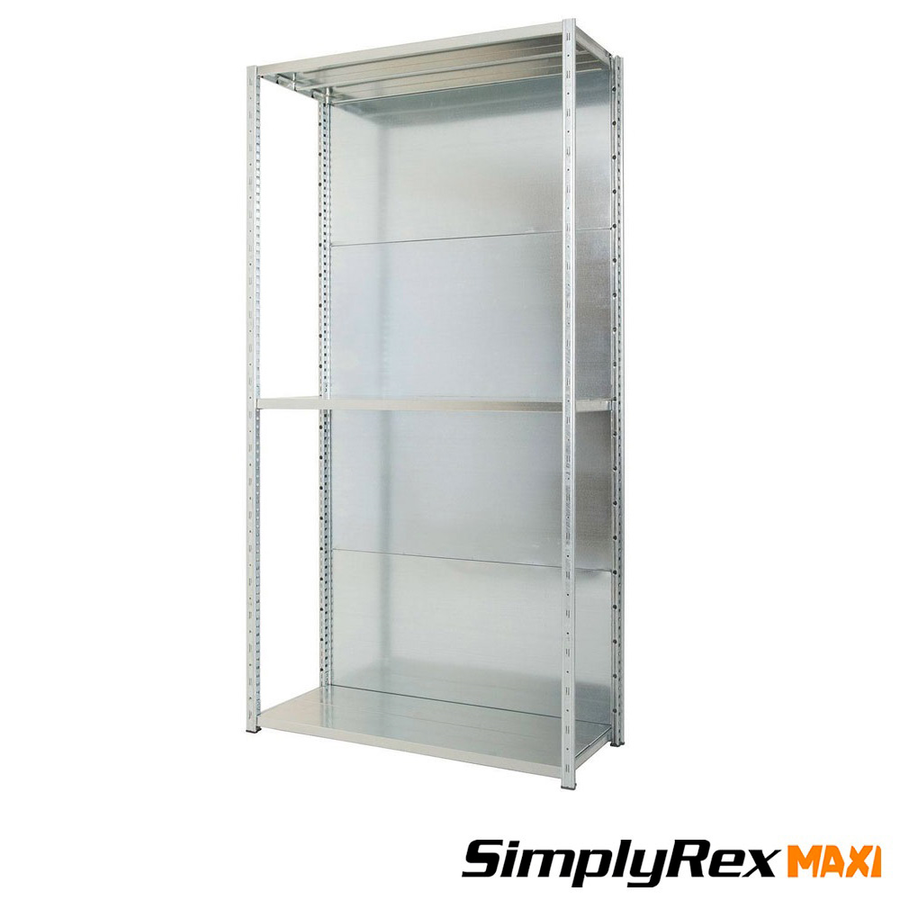 Chiusura posteriore zincata per scaffale SimplyRex / cm. L.115xH.200