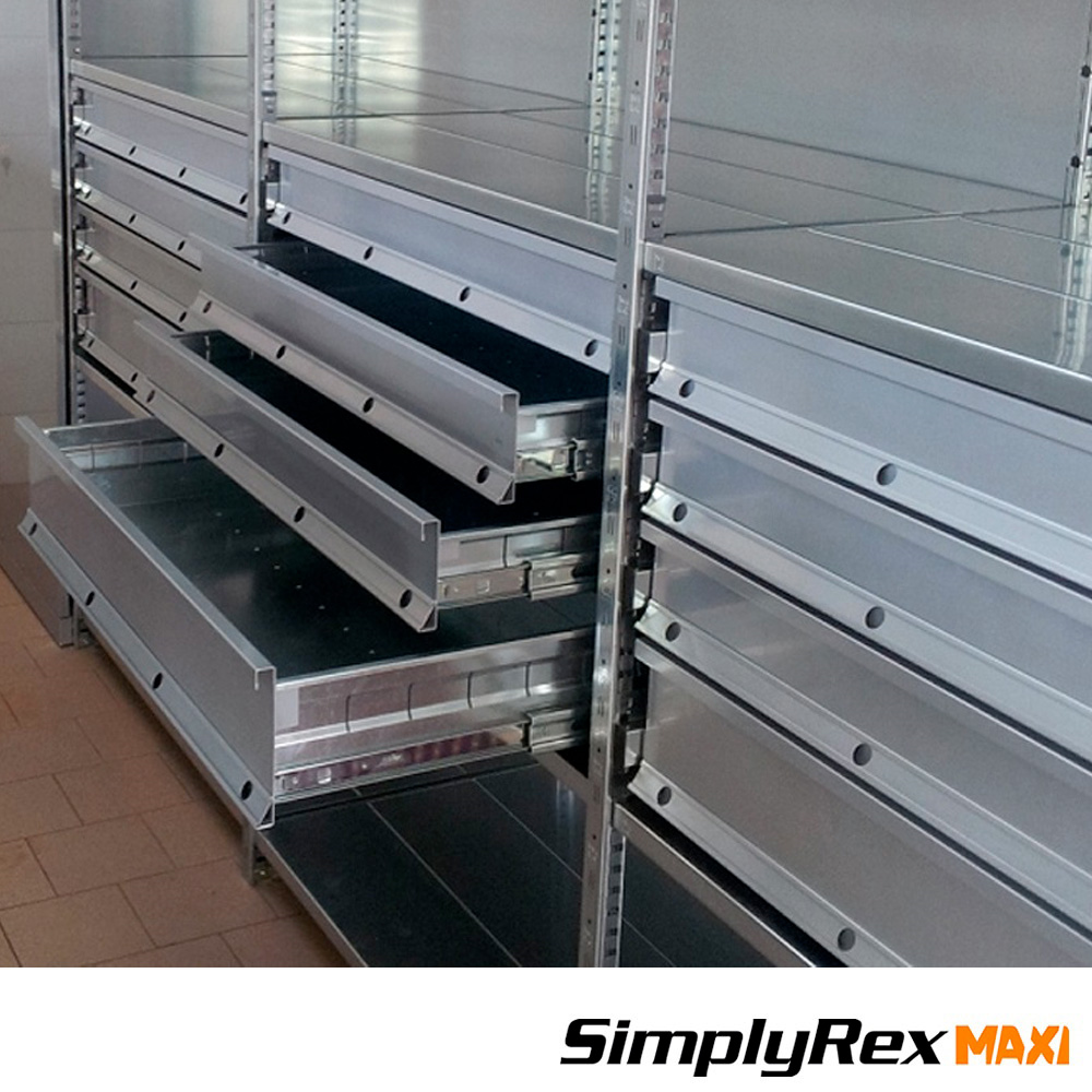 Cassetto singolo per scaffalature Simplyrex / cm. L.85xP.50xH.12
