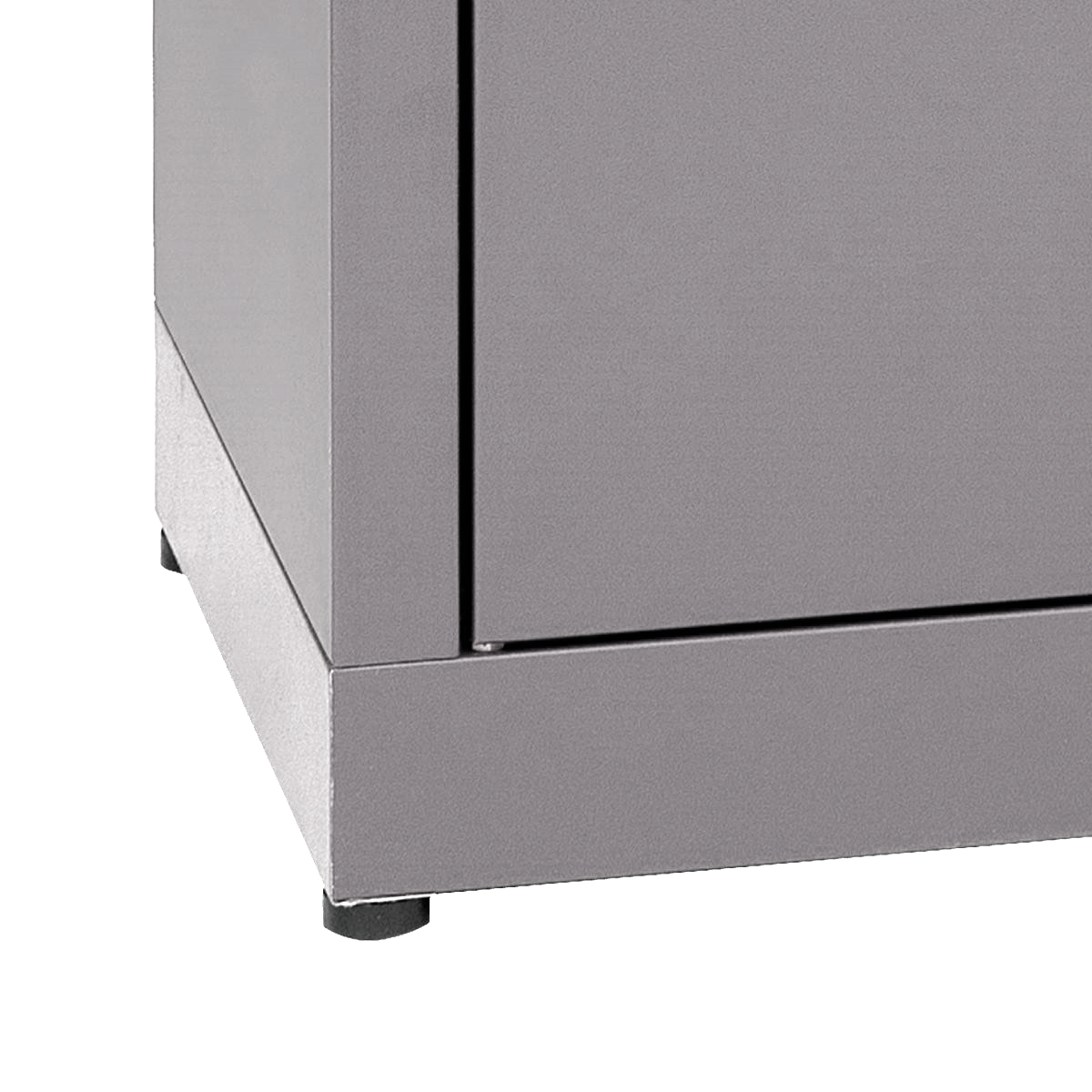 Armadio portaoggetti Zincoplastificato - 2 ante Noce - Dim. 80x40x180H cm.