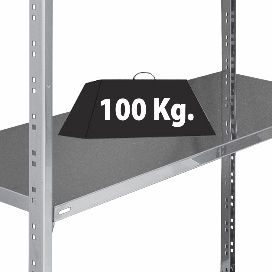 Scaffale Inox-G liscio cm. L.80xP.30xH.200 – AGG.