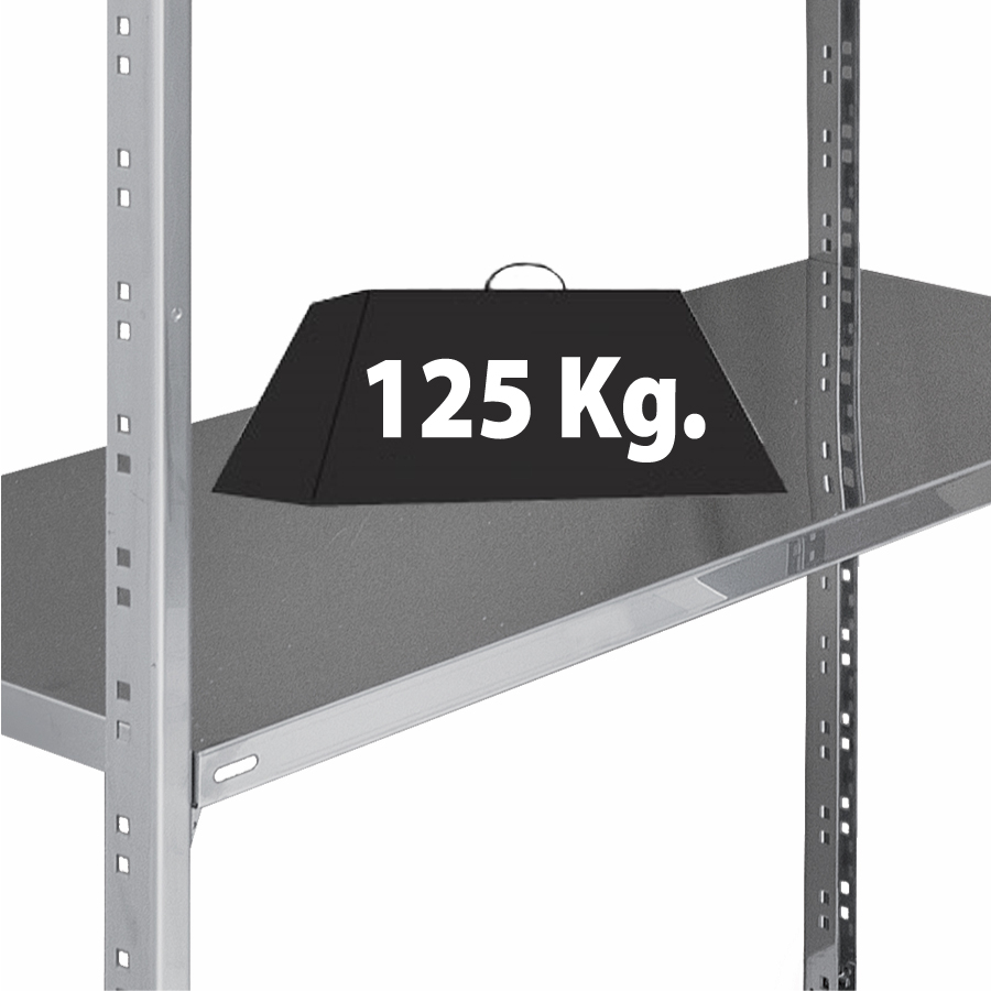 Scaffale Acciaio inox Bullone - cm. L.140xP.60xH.200