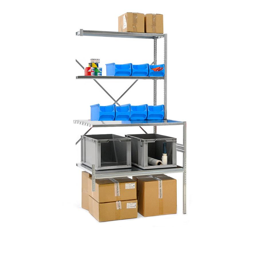 Tavolo per imballaggio completo di sopralzo / cm.L.100xP.80xH.200 - AGGIUNTIVO