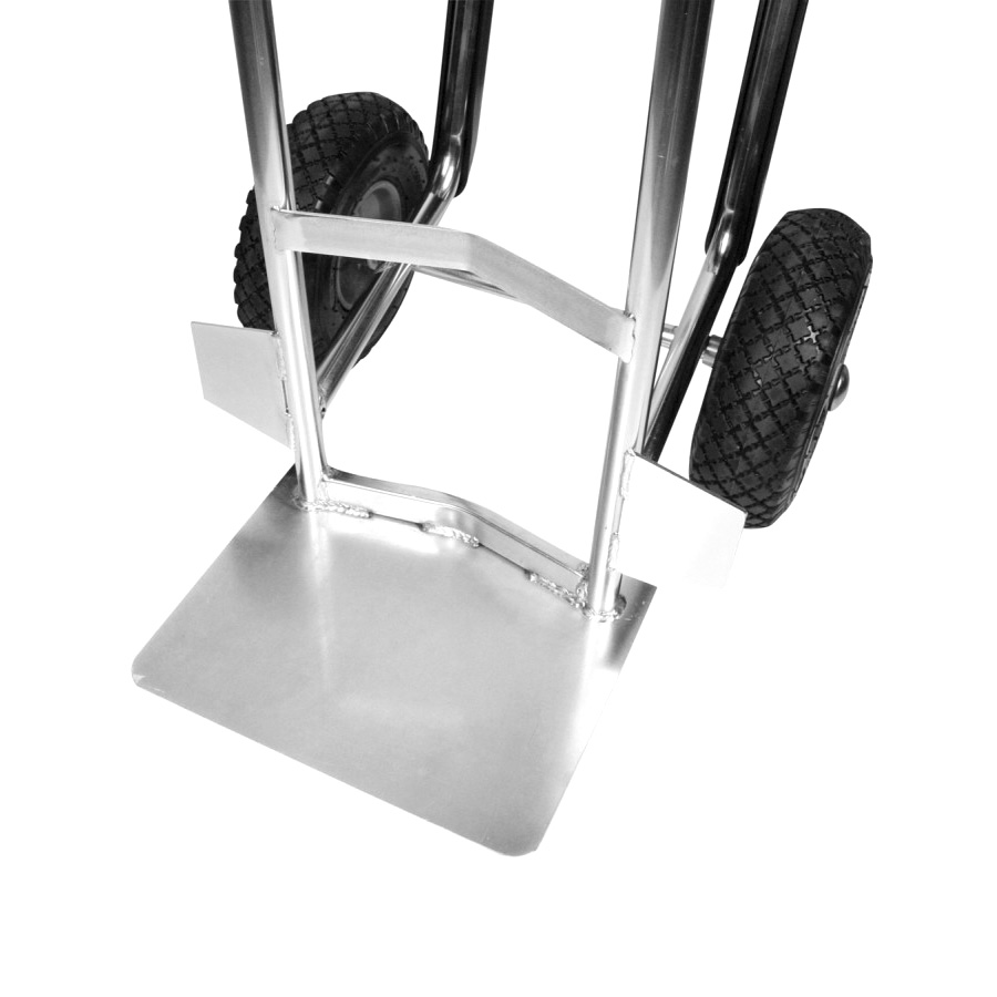 Carrello portacasse zincato per gradini ruote pneumatiche/ Portata 200 kg 