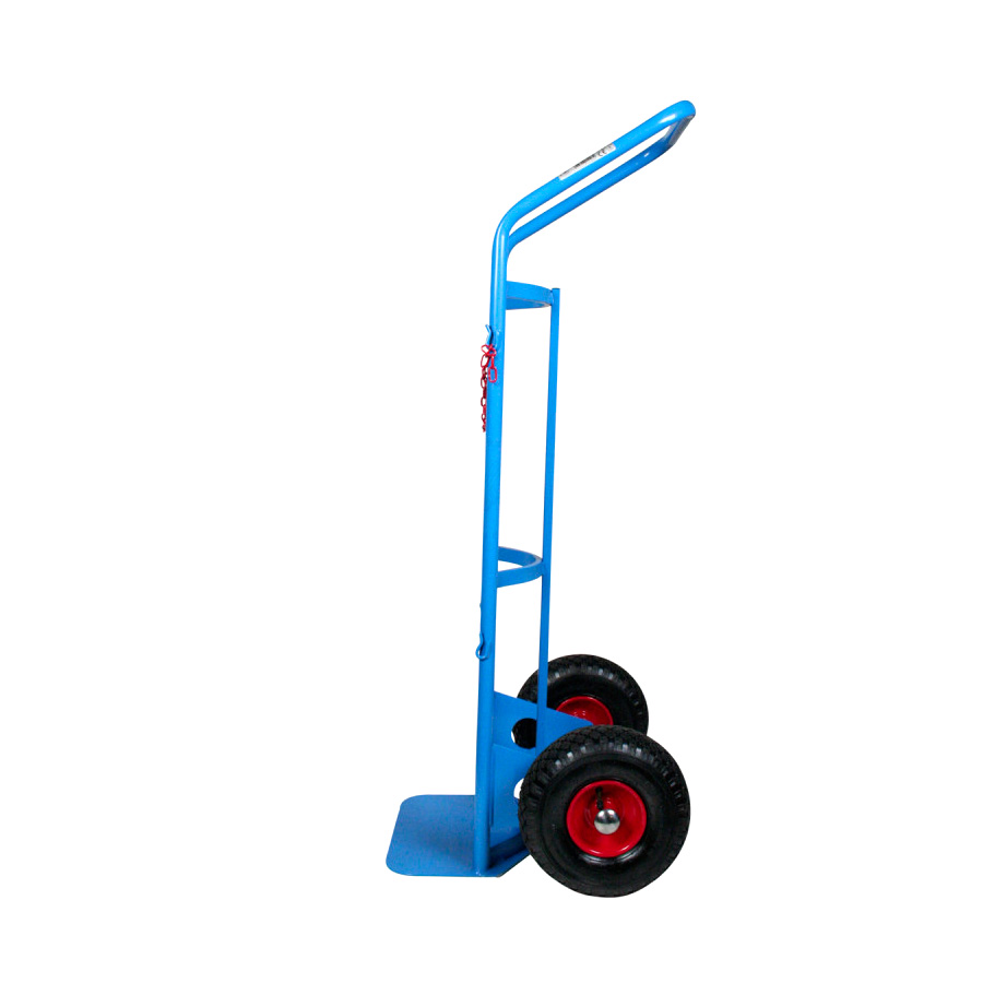 Carrello portabombole monoposto ruote pneumatiche ø 260 / 40/50 lt.