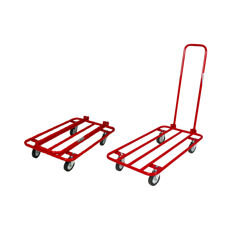 Carrello a pianale in tubolare 450x750 mm manico pieghevole