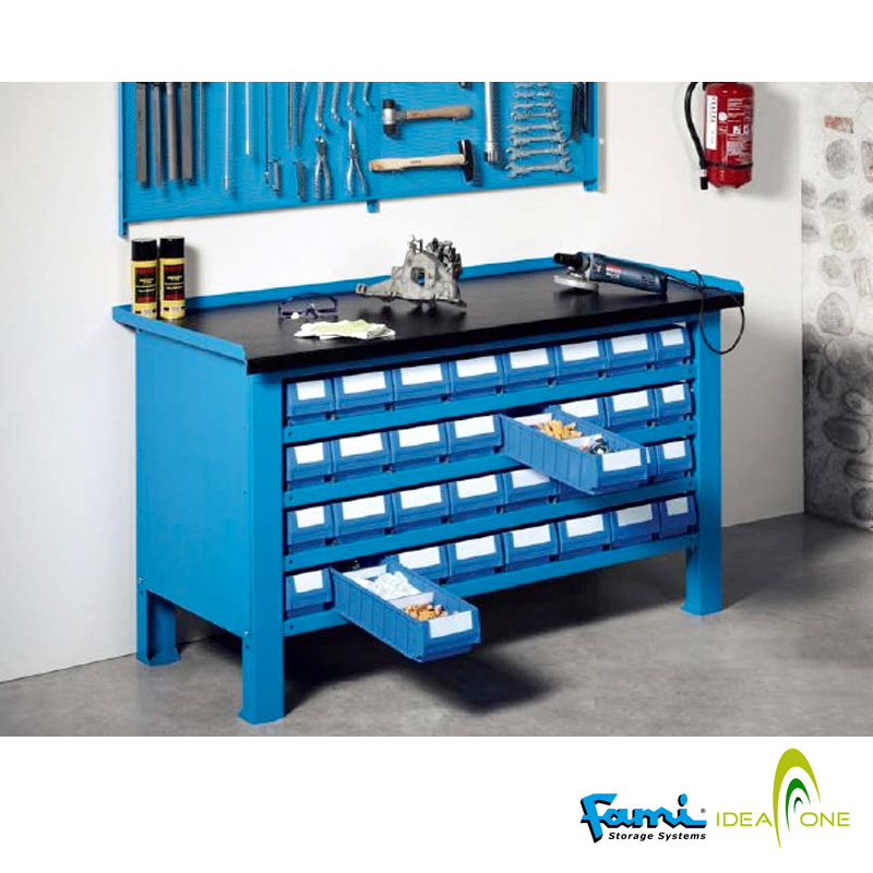 Copertura in gomma  per banchi piano in acciaio / cm. L.100  – FAMI IDEAONE06052