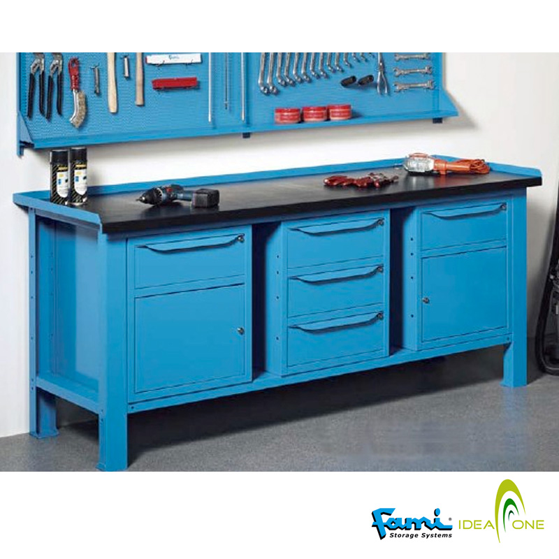 Copertura in gomma  per banchi piano in acciaio / cm. L.100  – FAMI IDEAONE06052