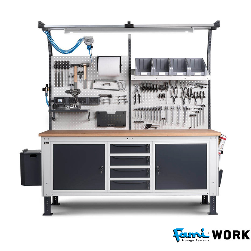 Pannello forato laterale banchi FAMI WORK  / cm. L.60