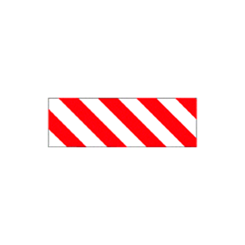 Pannello autoadesivo righe bianco rosso cm.45x15 / Orientamento destra