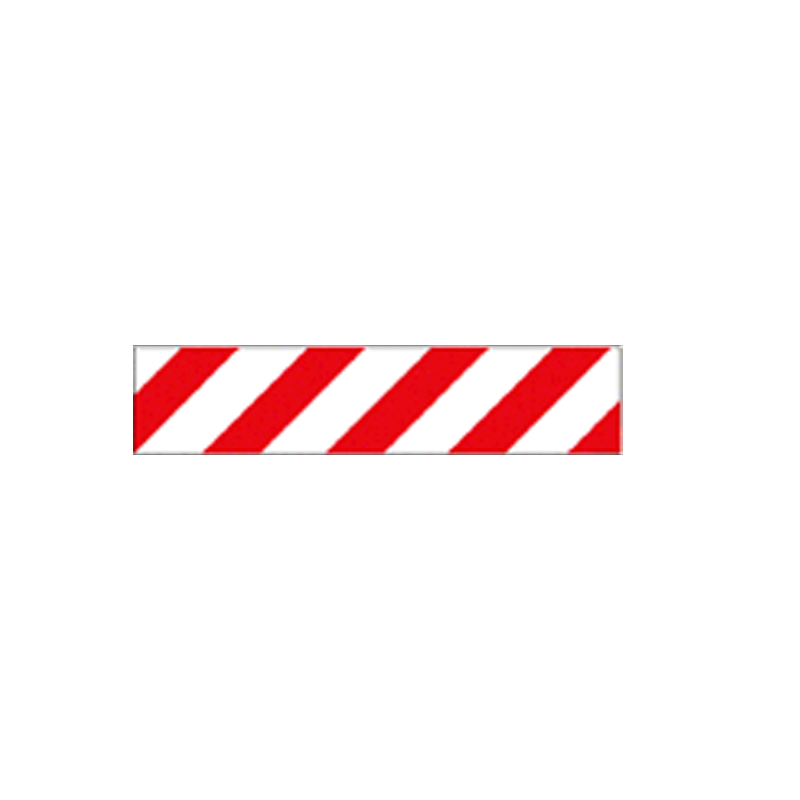 Pannello autoadesivo righe bianco rosso cm.45x10 / Orientamento sinistra